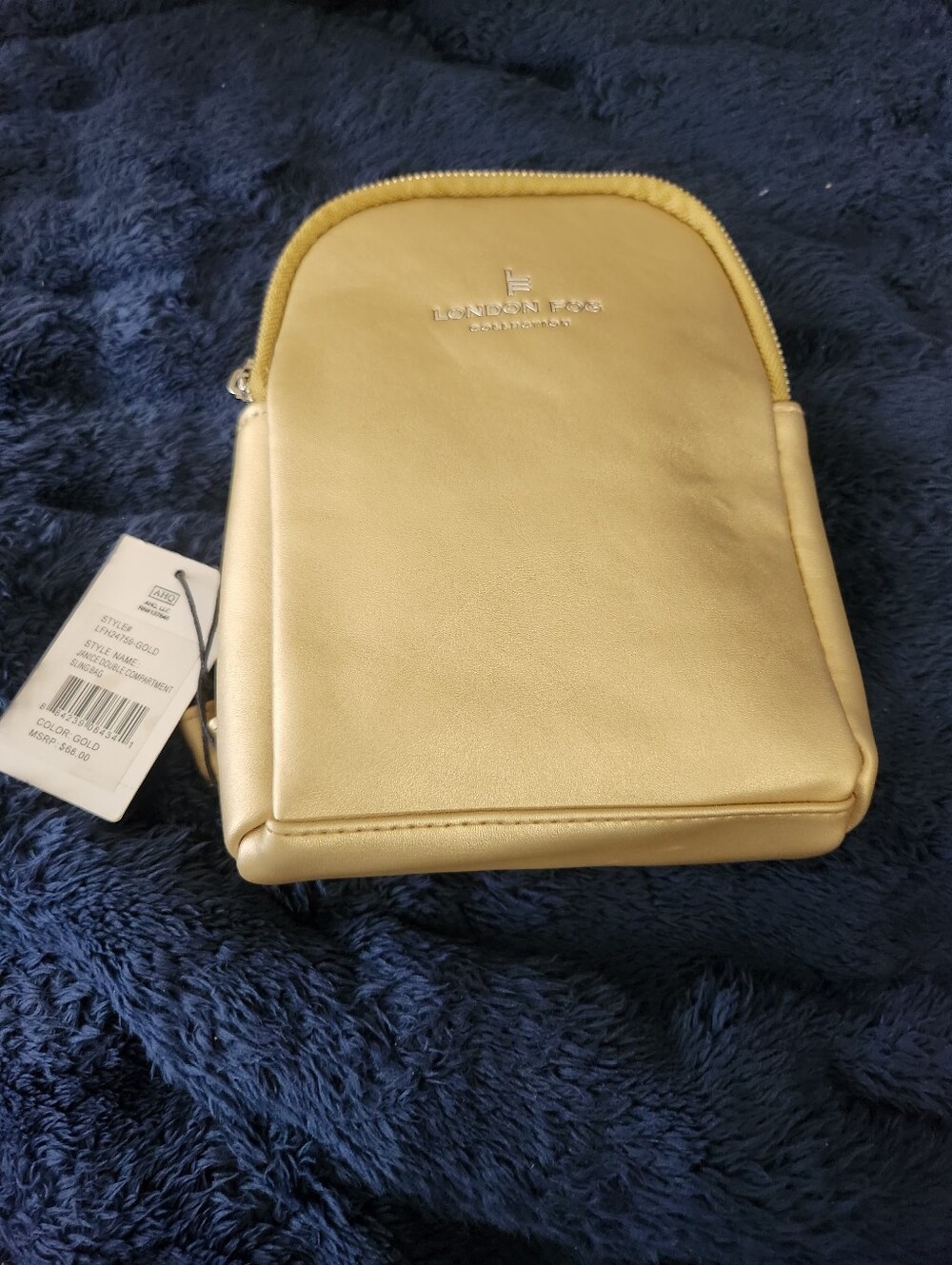 London Fog Gold Crossbody Bag